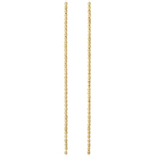 Hamilton Gold Metal Faceted Cube Beads by Bead Landing®, 3mm